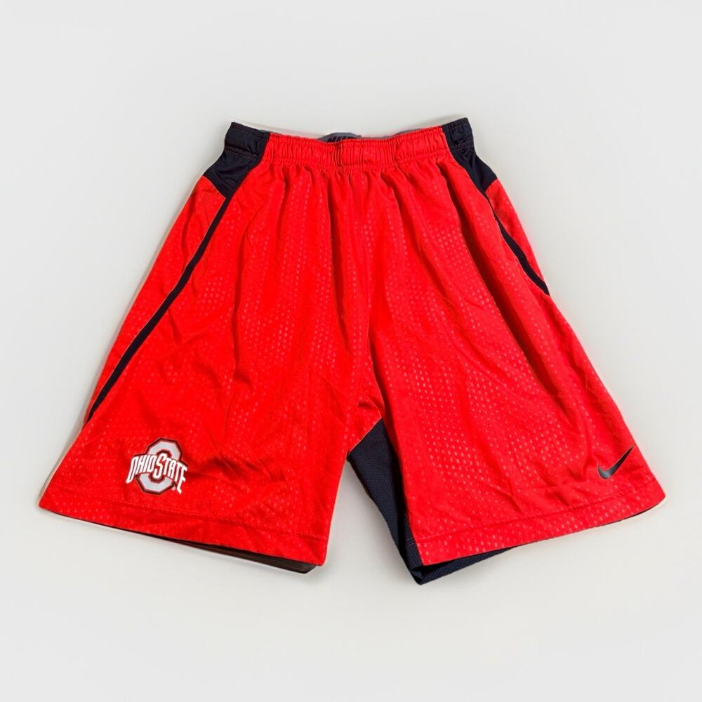 Ohio State Buckeyes Shorts Mens Large Red Pockets Dri Fit Active THE Nike